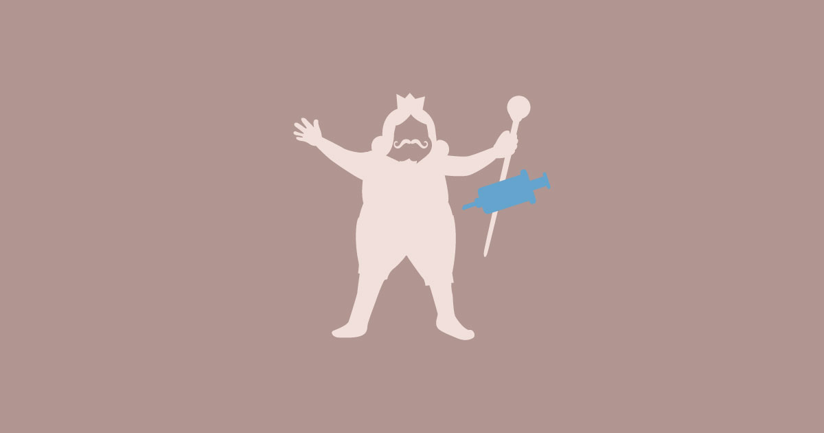 私は腹部に打ちました